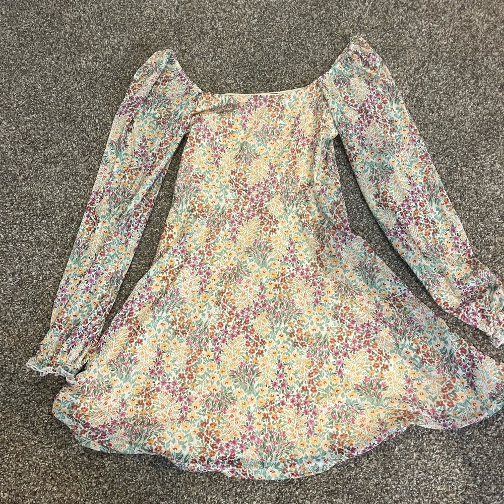 Floral Long Sleeve Dress